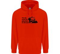 Biker In Ginocchio Su Una Gamba Felpa Uomo