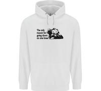 Biker In Ginocchio Su Una Gamba Felpa Uomo