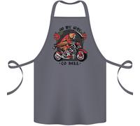 Biker In Mio Cammino Verso L'Inferno Grembiule In Cotone 100% Biologico