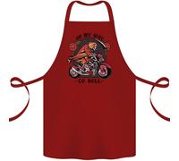 Biker In Mio Cammino Verso L'Inferno Grembiule In Cotone 100% Biologico