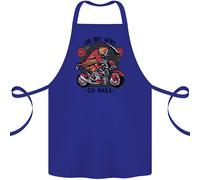 Biker In Mio Cammino Verso L'Inferno Grembiule In Cotone 100% Biologico