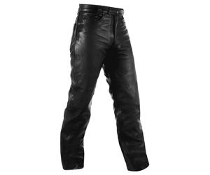 Biker Jeans Trousers Cruiser leather Motorbike Motorcycle Pants Black 30