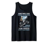Biker Knight Humor Motorcycle Rider Citazione Grafica Canotta