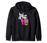 Biker Lowbrow Howling Wolf Wolves Rockabilly 50s Felpa con Cappuccio