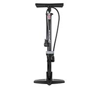 Biker - Pompa Bici Ad Alta Pressione Verticale, Pompa Per Bicicletta Con Impugnatura Ergonomica, Sistema Anti-perdite Alta Pressione, Pompa Bicicletta Con Manometro, Munito Di Accessori (Nero)