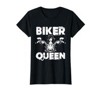 Biker Queen Motorcycle Chick Ladies Babe For Women Maglietta