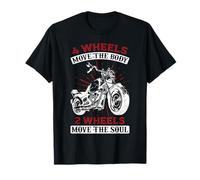 Biker Regali Motociclista Moto 2 Ruote Muovono L'anima Maglietta