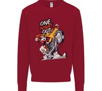Biker Santa Una Notte Fuori Natale Moto Felpa Jumper