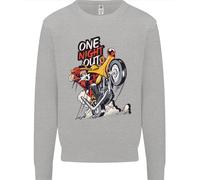 Biker Santa Una Notte Fuori Natale Moto Felpa Jumper
