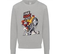 Biker Santa Una Notte Fuori Natale Moto Felpa Jumper