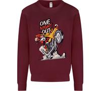 Biker Santa Una Notte Fuori Natale Moto Felpa Jumper