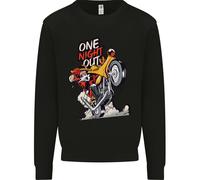 Biker Santa Una Notte Fuori Natale Moto Felpa Jumper