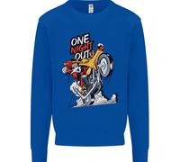 Biker Santa Una Notte Fuori Natale Moto Felpa Jumper