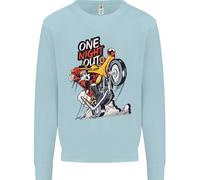 Biker Santa Una Notte Fuori Natale Moto Felpa Jumper