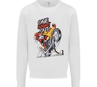 Biker Santa Una Notte Fuori Natale Moto Felpa Jumper