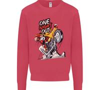 Biker Santa Una Notte Fuori Natale Moto Felpa Jumper