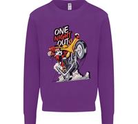 Biker Santa Una Notte Fuori Natale Moto Felpa Jumper