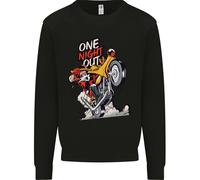 Biker Santa Una Notte Fuori Natale Moto Felpa Jumper