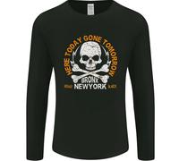 Biker Teschio Here Oggi Motocicletta Uomo Maniche