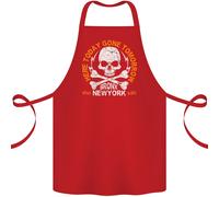 Biker Teschio Qui Oggi Moto Motocicletta Cotone Grembiule 100% Biologico
