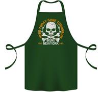 Biker Teschio Qui Oggi Moto Motocicletta Cotone Grembiule 100% Biologico