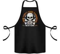Biker Teschio Qui Oggi Moto Motocicletta Cotone Grembiule 100% Biologico