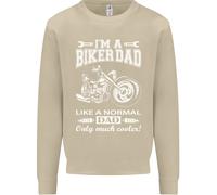 Biker Un Normale Papà Festa Del Papà Moto Uomo Felpa Maglione