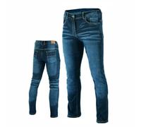 Bikers Gear Australia Blue Stetch Jeans da Uomo con Rivestimento in Kevlar, Elasticizzati, Comodi da Indossare, con Armatura CE Rimovibile, Blu, 44