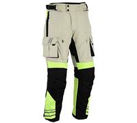 Bikers Gear Australia GloRider - Pantaloni di sicurezza impermeabili da moto ad alta visibilità, con protezione rimovibile CE1621-1 UK 46R-EU56R
