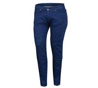 Bikers Gear Australia Kj0014-12 - Jeans da donna elasticizzati foderati in Kevlar, blu con armatura CE rimovibile, taglia 42