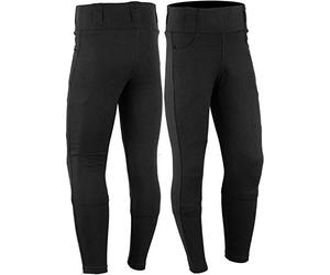 Bikers Gear Australia Kl901-14 - Leggings protettivi da Donna, Foderati in Kevlar, con Protezione CE Rimovibile, Nero, Taglia 46