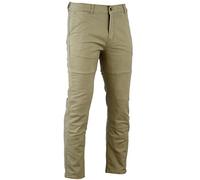 Bikers Gear Australia Limited Kevlar foderato stile moderno, protezione moto jeans CE tan chino, size 34S; KC0020-34S