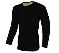 Bikers Gear, maglietta da moto in kevlar - camicia protettiva da moto blindata pesante GSM Dupont™ Kevlar® aramide con protezione CE, Nero , XXL