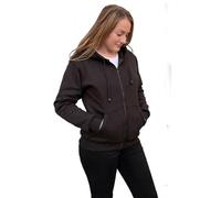 Bikers Gear UK Felpa di QUALITA' per Donna Foderata in Kevlar per LA Massima Protezione Nero Taglia EU 40