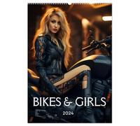 Bikes and Girls: Sexy Mädels auf heißen Mottorrädern (Wandkalender 2026 DIN A2 hoch), CALVENDO Monatskalender: Monat für Monat verbindet Bikes and ... Ein echter Hingucker für jede Wand.
