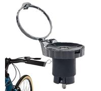 Bikes Specchio per estremità della barra, specchio a LED per manubrio convesso, bicicletta di sicurezza del polso, specchietto retrovisore per bicicletta, specchio trasparente, rotazione a 360 gradi