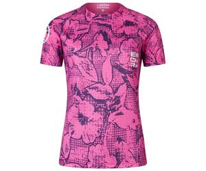 Bikeshirt da donna manica lunga Grid Floral LTD Printed fucsia