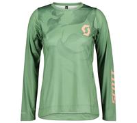 Scott Trail Vertic Long Sleeve Enduro Jersey Verde M Donna Glade Green / Crystal Pink