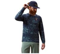 Bikeshirt manica lunga Singletrack Print grigio