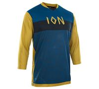 Bikeshirt Scrub AMP blu/giallo XL