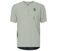 Scott Vertic Half Zip Short Sleeve T-shirt Verde,Grigio XL Uomo