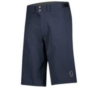 Scott - Short da MTB idrorepellente - Trail Flow W/Pad Shorts M Dark Blue per Uomo in Pelle - Taglia L - Blu navy