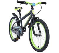 BIKESTAR Bicicletta bambini 6 anni da 20 pollici ★ Bici per bambino et bambina Mountainbike con freno a retropedale et freno a mano ★ Nero & Verde