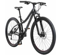 BIKESTAR Hardtail Mountain Bike in alluminio, freni a disco, 29" | Bicicletta MTB telaio 18" cambio Shimano a 21 velocità | Nero Grigio