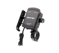 BIKETEC PRO PORTA TELEFONO PER MOTO CON CARICABATTERIE USB-A QC 3.0 (EL)
