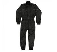 BikeTek Deluxe Tuta Impermeabile Moto Motocicletta 1pc Sopra Suit - Nero
