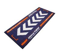 Biketek Serie 7 - Arancione/Blu Moto Garage Opaco / Officina Opaco (190x80cm)