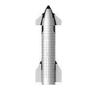 BiKiBao Spacex Starship Rocket Truck Modello in metallo Modello Drago Nave Spaziale Heavy Falcon Rocket Toy Ornamento da scrivania, aerospaziale da collezione
