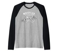 Biking Whistler Vancouver British Columbia Canada Grafica Maglia con Maniche Raglan
