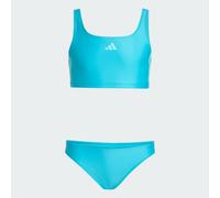 BIKINI 3 STRIPES V-BACK Lucid Cyan / Flash Aqua 11-12A